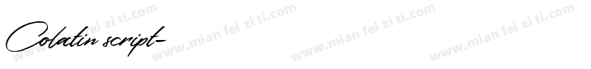 Colatin script字体转换